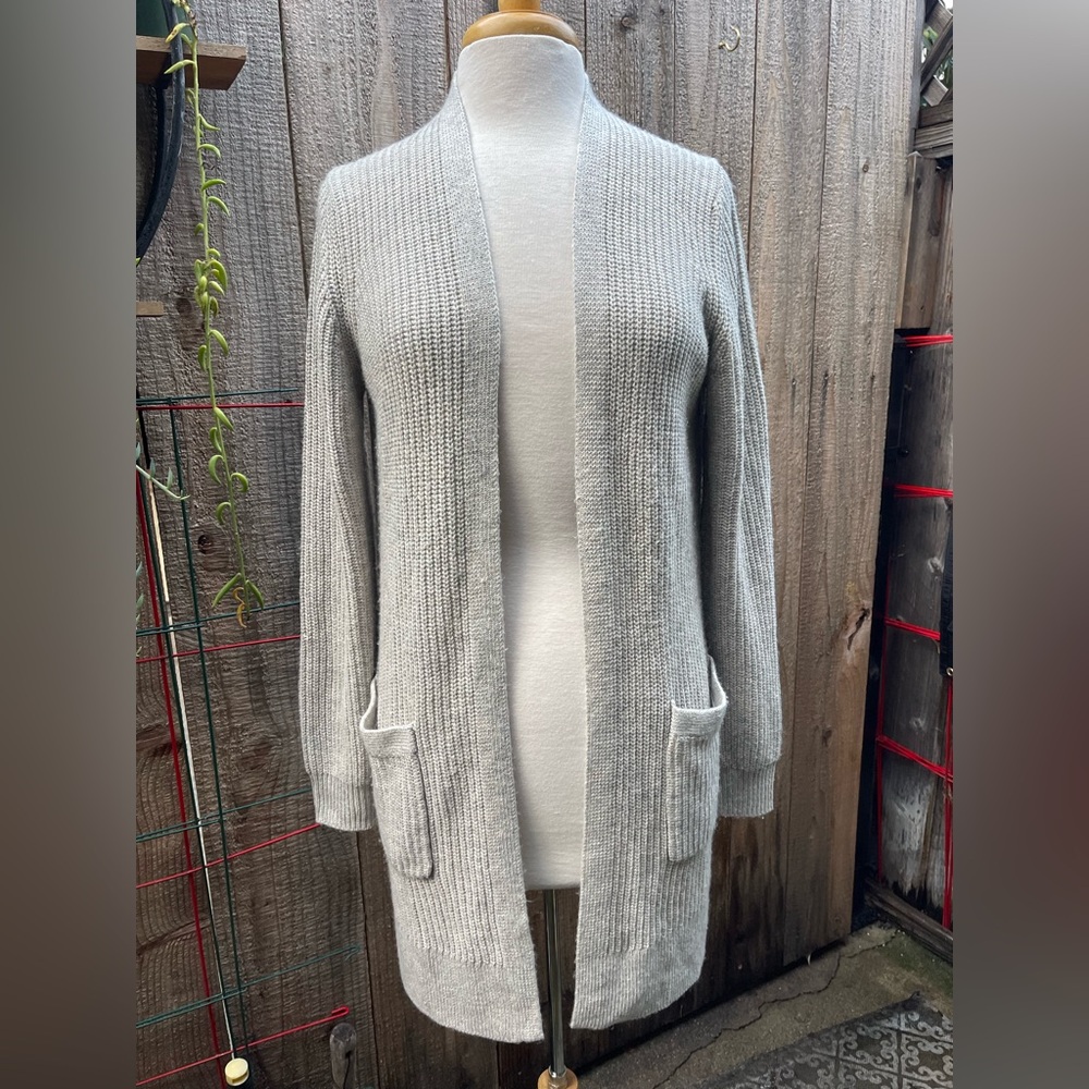 Marine Layer Long Cabin Cardigan - Very Classy - Women’s Medium - Light Gray